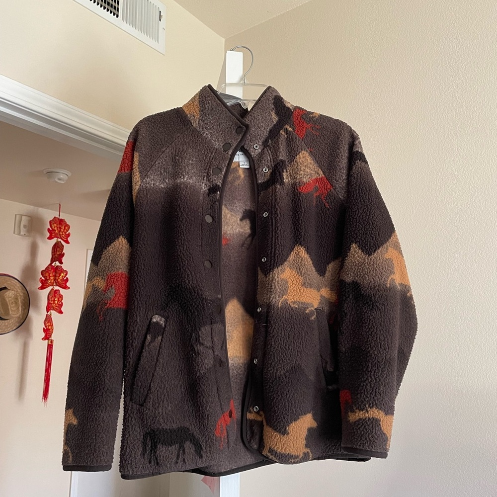 Wrangler Brown and Tan Sherpa Jacket